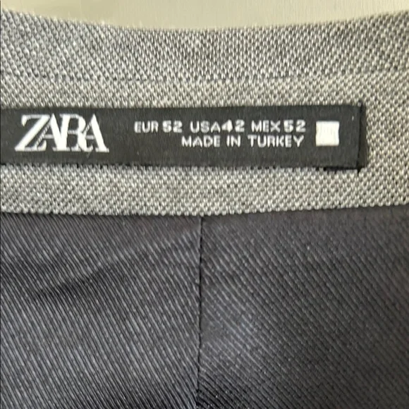 Zara Gray Sport Coat Modern Fit Notched Lapel - Picture 2 of 3